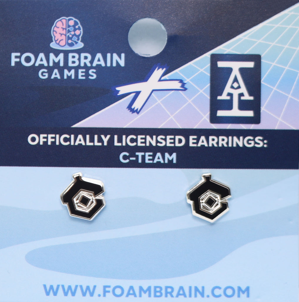 Acquisitions Inc Stud Earrings: C-Team Jewelry Foam Brain Games