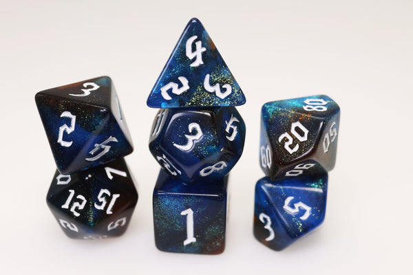 Magician's Illusion RPG Dice Set Plastic Dice Foam Brain Games