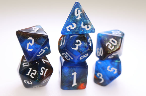 Magician's Illusion RPG Dice Set Plastic Dice Foam Brain Games