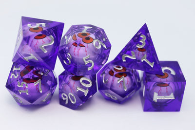 Sharp Edge Moving Eye RPG Dice Set - Mageshot Plastic Dice Foam Brain Games