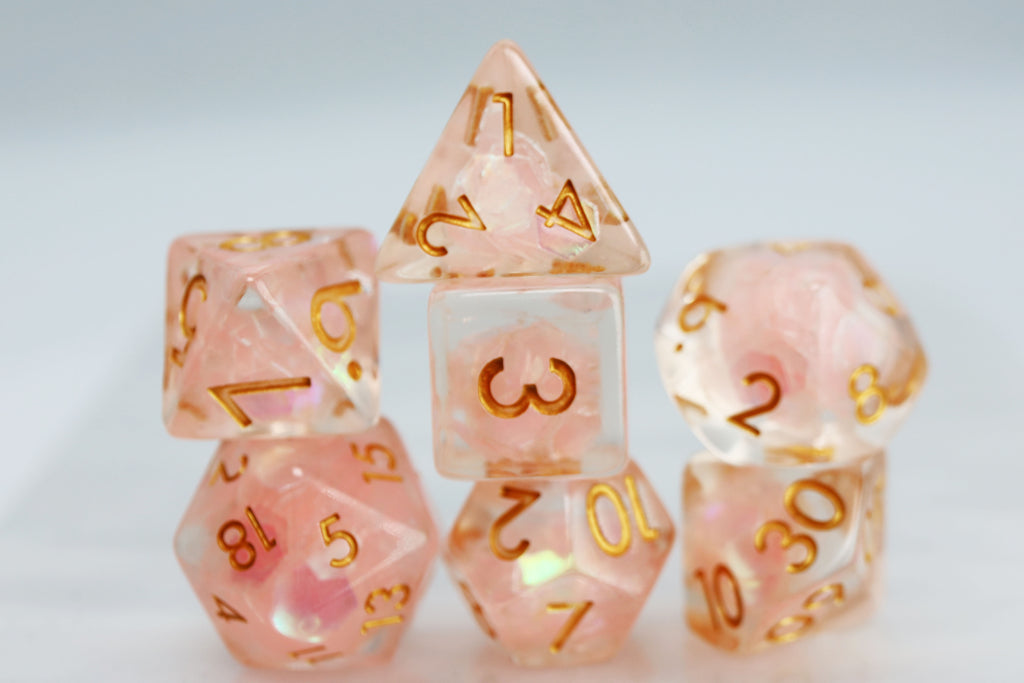 Nixie Nimbus RPG Dice Set Plastic Dice Foam Brain Games