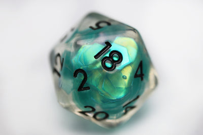 Siren Sparkle RPG Dice Set Plastic Dice Foam Brain Games