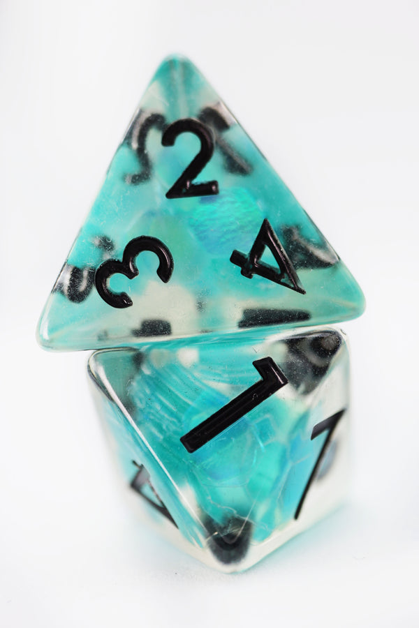 Siren Sparkle RPG Dice Set Plastic Dice Foam Brain Games