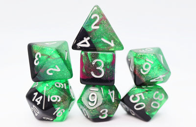 The Cursed Wood RPG Dice Set Plastic Dice Foam Brain Games