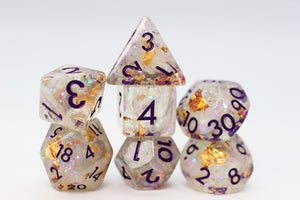 Frozen Treasure RPG Dice Set Plastic Dice Foam Brain Games