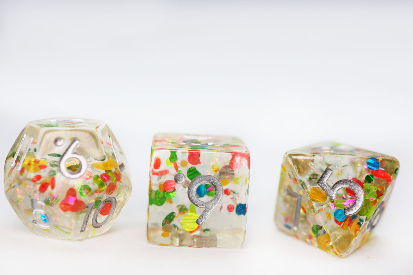 It's A Party! RPG Dice Set Plastic Dice Foam Brain Games