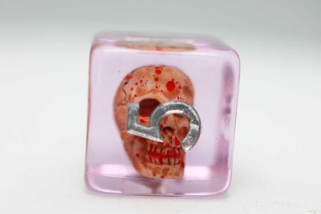 Bloody Skull RPG Dice Set Plastic Dice Foam Brain Games