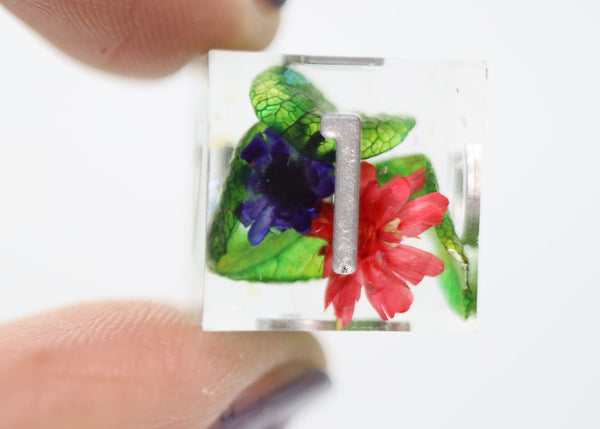 Sharp Edge Resin RPG Dice Set - Harmonious Buds Plastic Dice Foam Brain Games