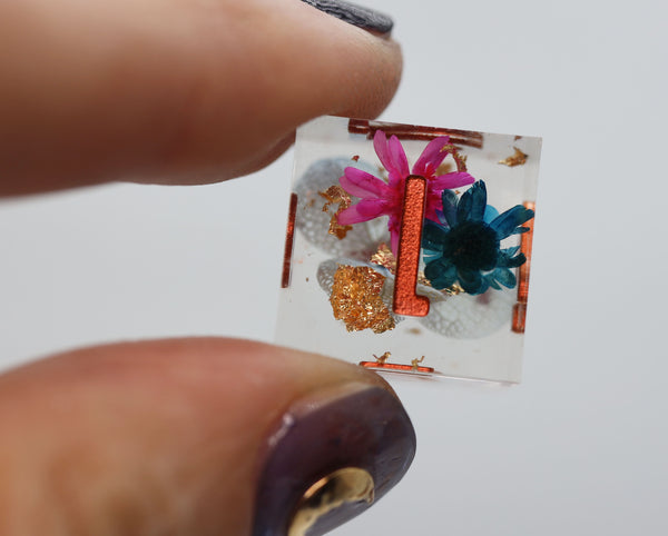 Sharp Edge Resin RPG Dice Set - Incalescent Garden Plastic Dice Foam Brain Games