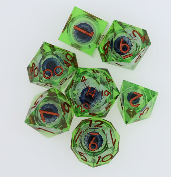 Sharp Edge Moving Eye RPG Dice Set - Poisonshot