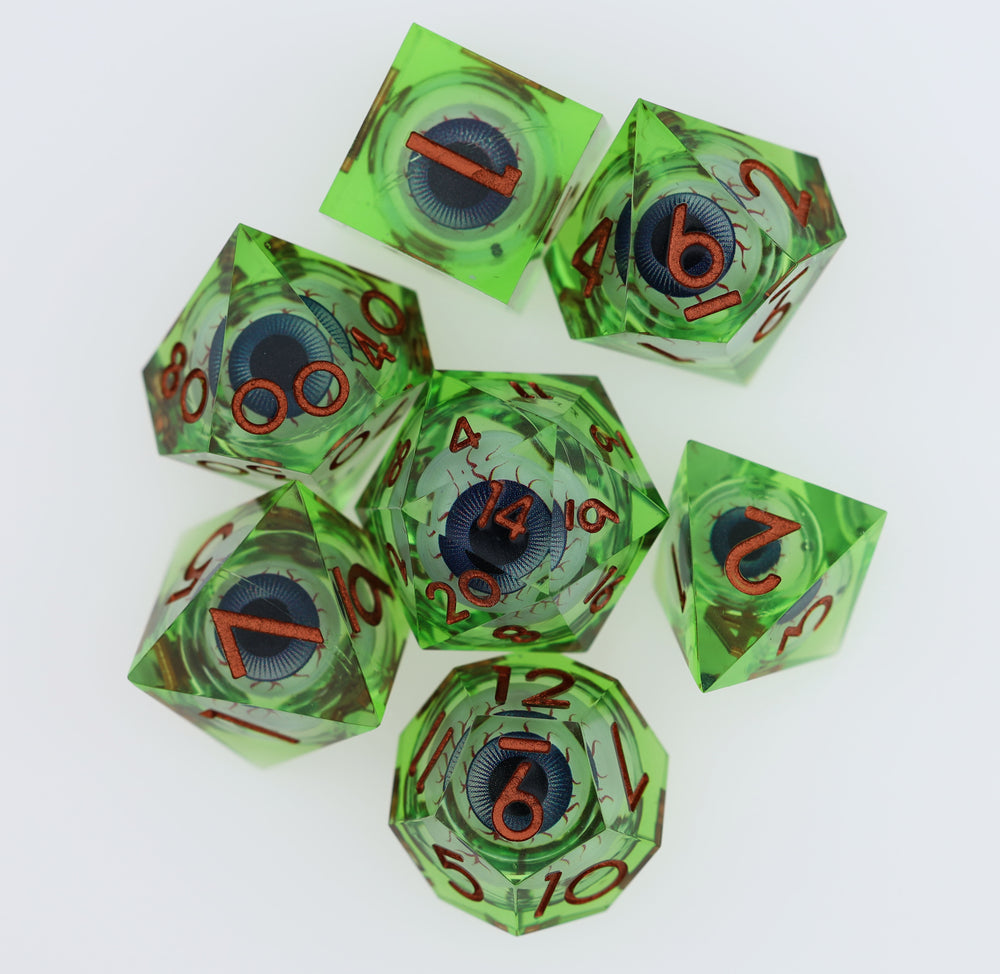 Sharp Edge Moving Eye RPG Dice Set - Poisonshot