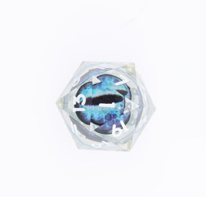 Sharp Edge Moving Eye RPG Dice Set - Oceansight Plastic Dice Foam Brain Games