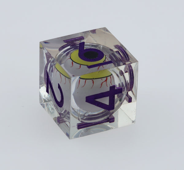 Sharp Edge Moving Eye RPG Dice Set - Moonshot Plastic Dice Foam Brain Games