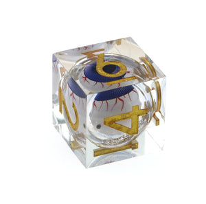 Sharp Edge Moving Eye RPG Dice Set - Goldshot Plastic Dice Foam Brain Games