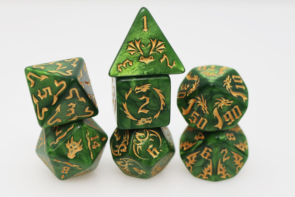 Drake's Flight: Growth RPG Dice Set Plastic Dice Foam Brain Games