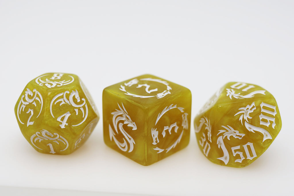 Drake's Flight: Lightning RPG Dice Set Plastic Dice Foam Brain Games