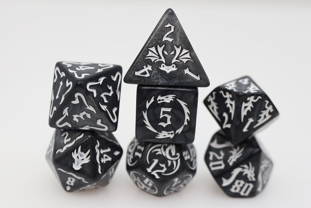 Drake's Flight: Nightmare RPG Dice Set Plastic Dice Foam Brain Games