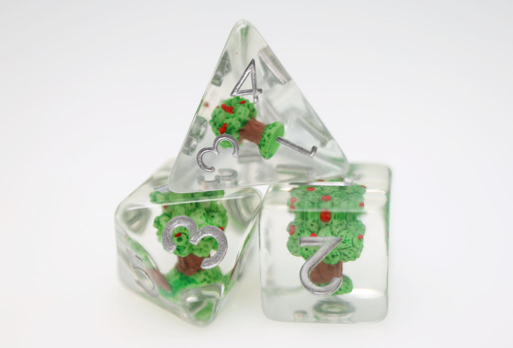 Apple Orchard RPG Dice Set Plastic Dice Foam Brain Games