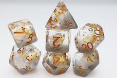 Golden Fleece RPG Dice Set Plastic Dice Foam Brain Games