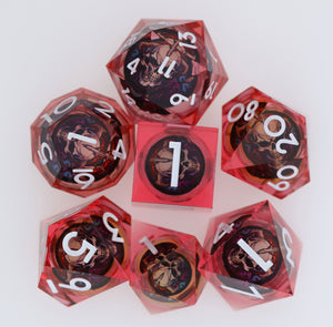 Sharp Edge Shifting Sphere RPG Dice Set - Lich King Plastic Dice Foam Brain Games