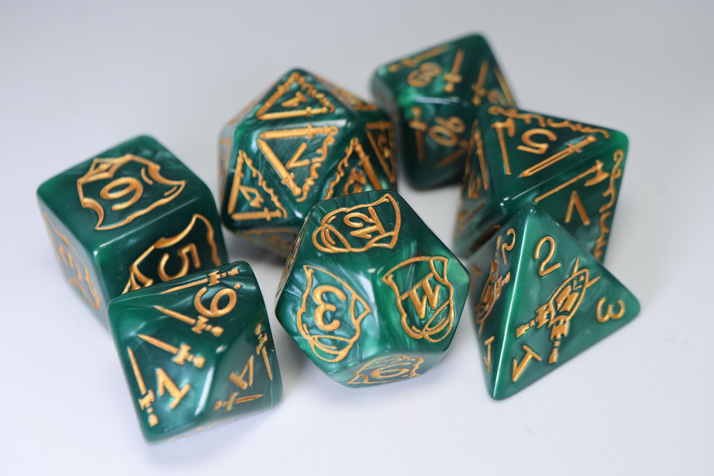 Queen's Armory: Woodland - 25mm RPG Dice Set Plastic Dice Foam Brain Games