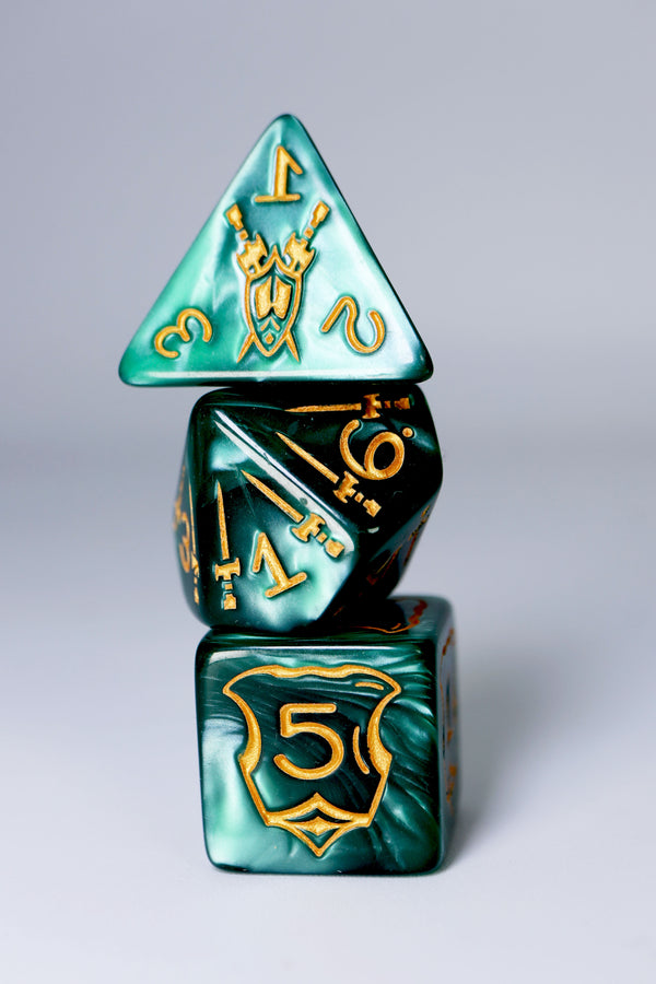 Queen's Armory: Woodland - 25mm RPG Dice Set Plastic Dice Foam Brain Games