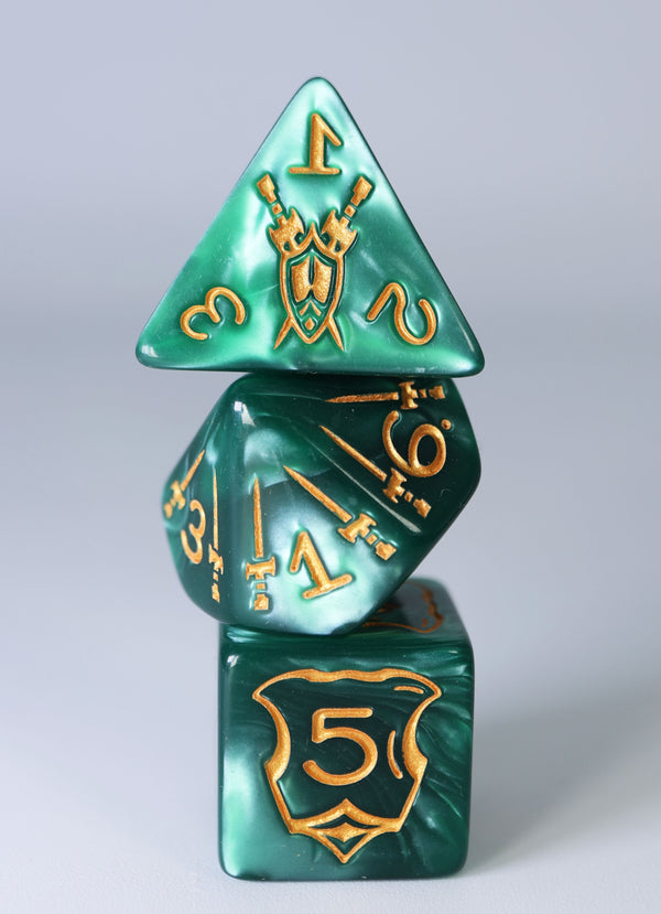 Queen's Armory: Woodland - 25mm RPG Dice Set Plastic Dice Foam Brain Games