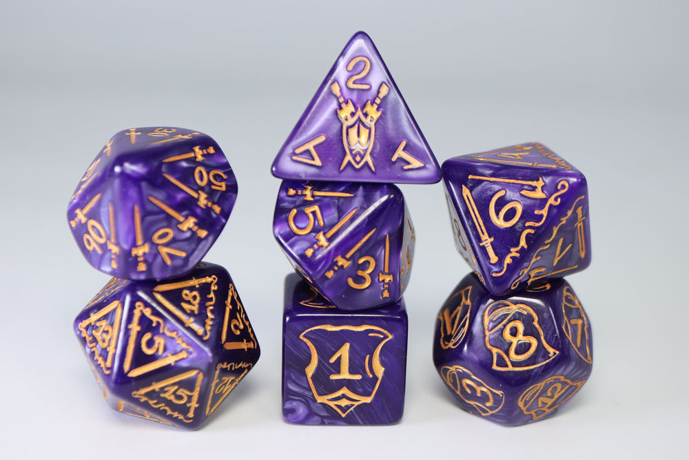 Queen's Armory: Enchanted - 25mm RPG Dice Set Plastic Dice Foam Brain Games