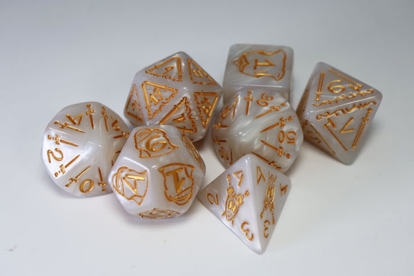 Queen's Armory: Holy - 25mm RPG Dice Set Plastic Dice Foam Brain Games