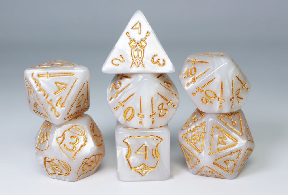 Queen's Armory: Holy - 25mm RPG Dice Set Plastic Dice Foam Brain Games
