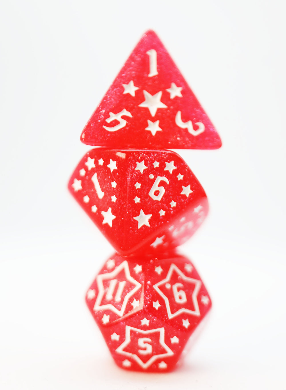 Shooting Stars: Lithium RPG Dice Set Plastic Dice Foam Brain Games