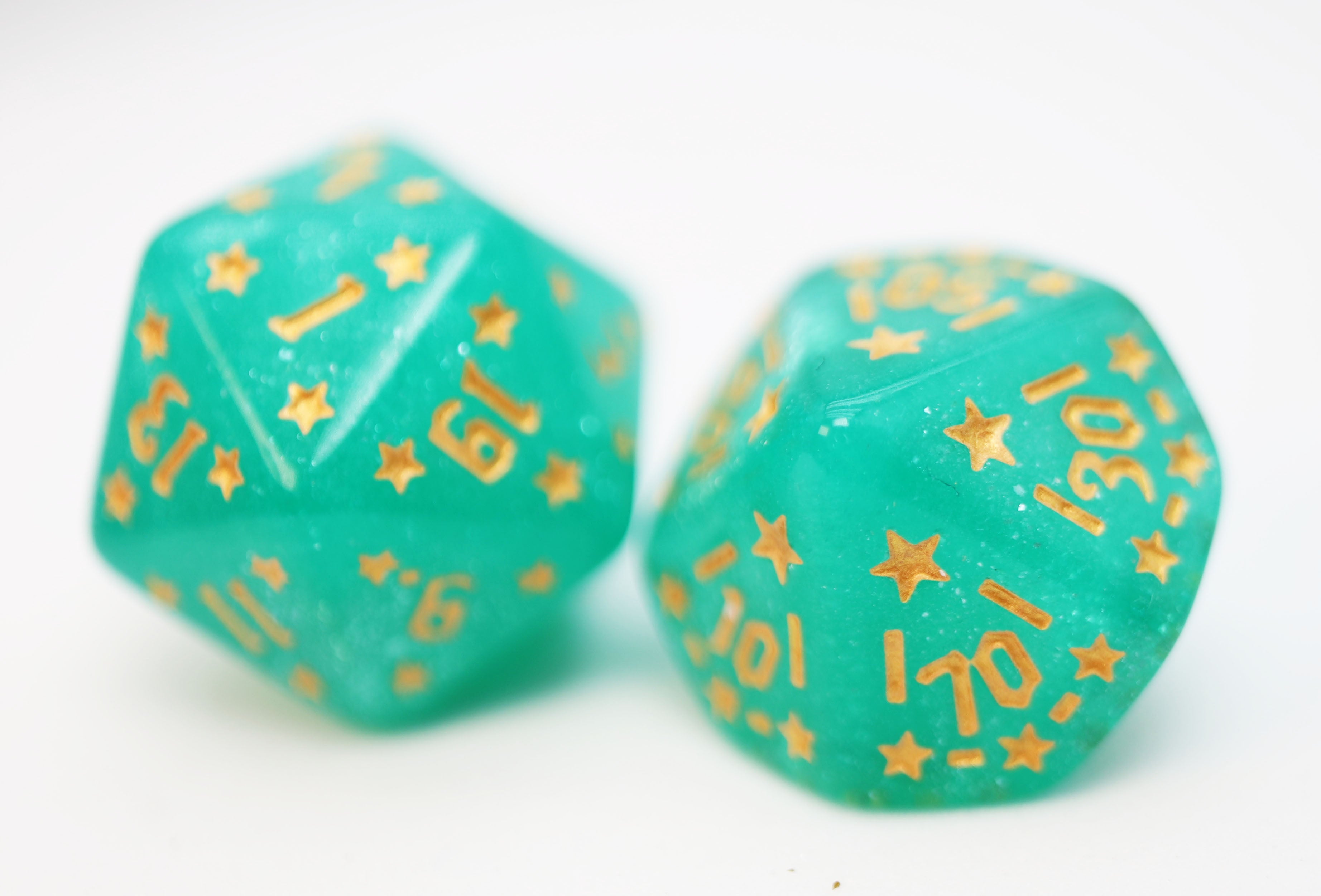 Shooting Stars: Magnesium RPG Dice Set Plastic Dice Foam Brain Games