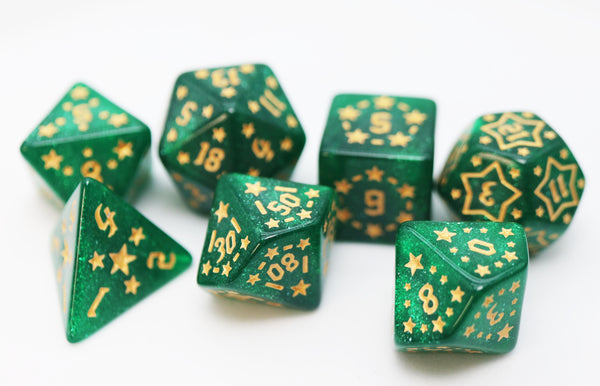 Shooting Stars: Manganese RPG Dice Set Plastic Dice Foam Brain Games