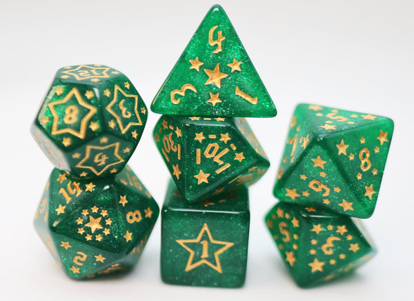 Shooting Stars: Manganese RPG Dice Set Plastic Dice Foam Brain Games