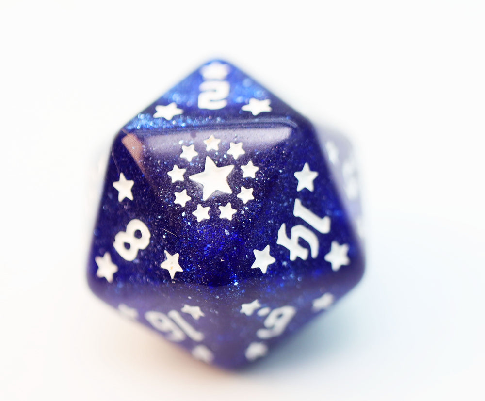 Shooting Stars: Cesium RPG Dice Set Plastic Dice Foam Brain Games