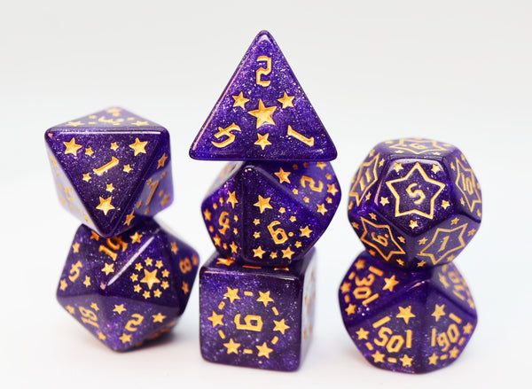 Shooting Stars: Xenon RPG Dice Set Plastic Dice Foam Brain Games