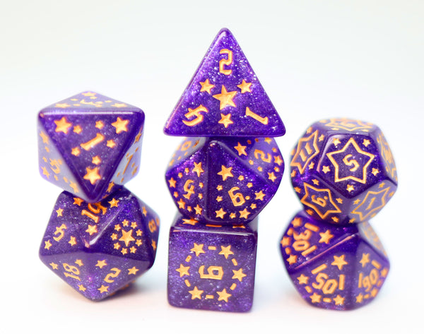 Shooting Stars: Xenon RPG Dice Set Plastic Dice Foam Brain Games