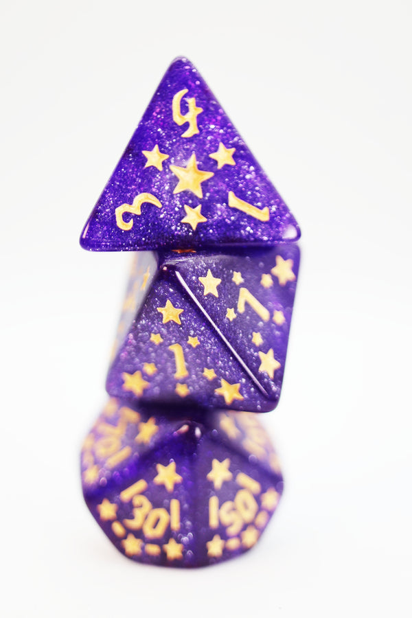 Shooting Stars: Xenon RPG Dice Set Plastic Dice Foam Brain Games