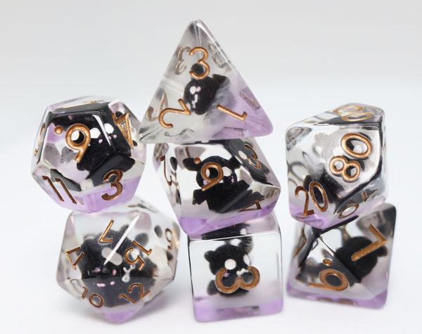 Baby Bat RPG Dice Set Plastic Dice Foam Brain Games