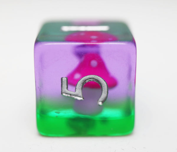 Fae Mushrooms RPG Dice Set Plastic Dice Foam Brain Games