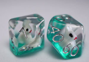 Sock Rabbit Dice Bouncing Bunny RPG Dice Set