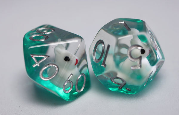 Bouncing Bunny RPG Dice Set Plastic Dice Foam Brain Games