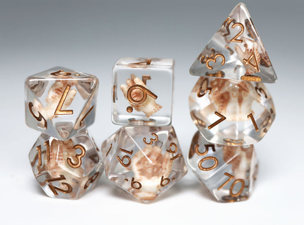 Give Me a Hand RPG Dice Set Plastic Dice Foam Brain Games