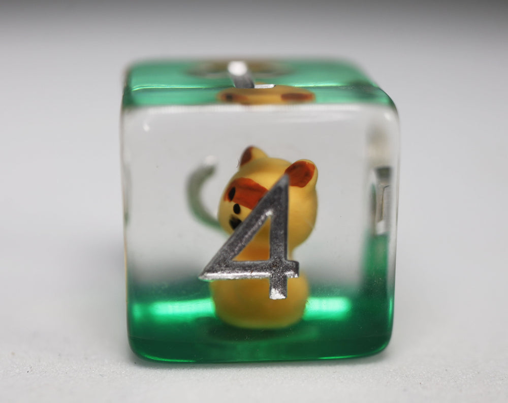 Baby Raccoon RPG Dice Set Plastic Dice Foam Brain Games