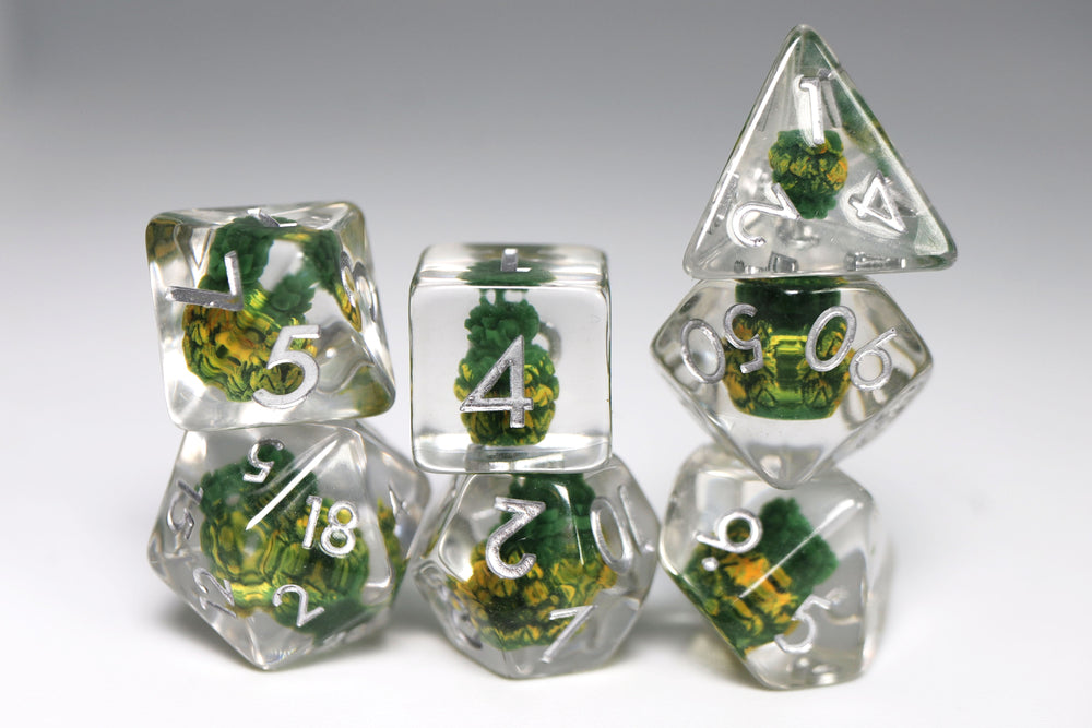 Prickly Pineapple RPG Dice Set Foam Brain Games