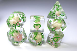 Perfect Peaches RPG Dice Set Plastic Dice Foam Brain Games