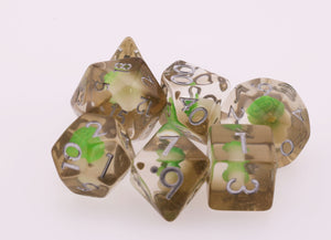 Crunchy Cabbage RPG Dice Set Plastic Dice Foam Brain Games