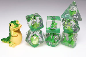Smiling Crocodile RPG Dice Set Plastic Dice Foam Brain Games