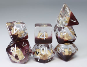 Running Rhino RPG Dice Set Plastic Dice Foam Brain Games