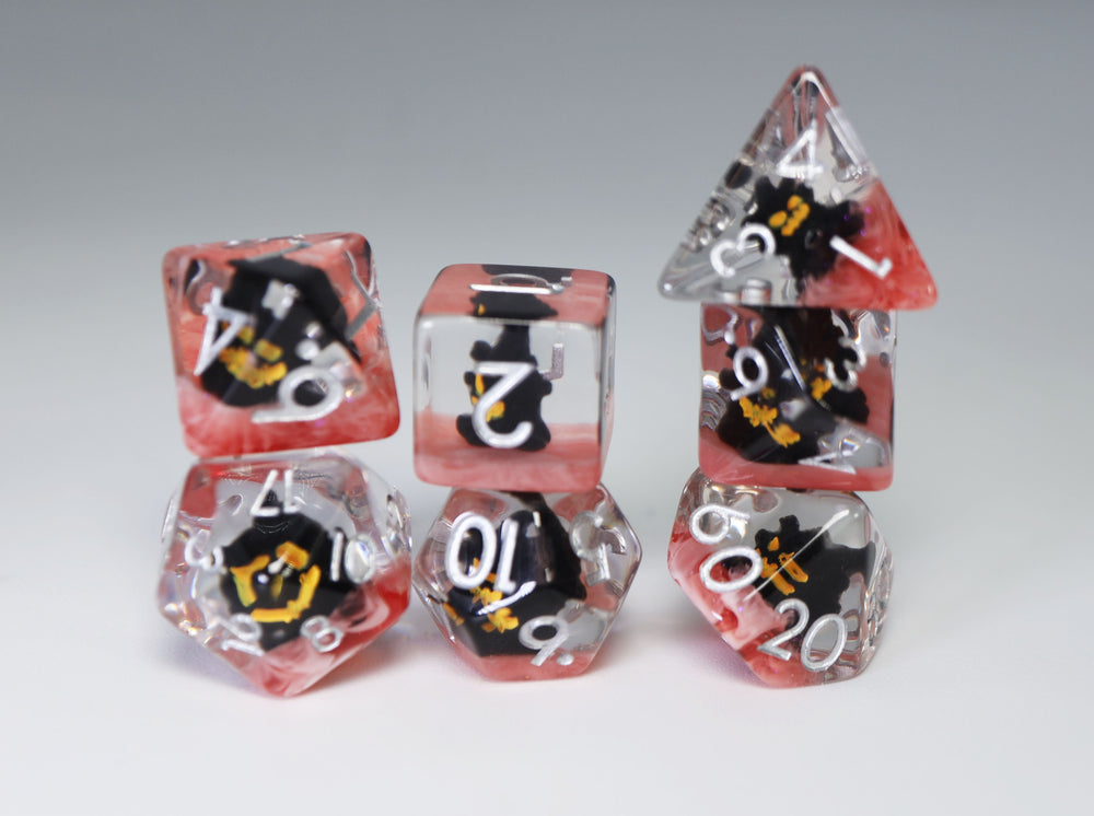 Malevolent Spirit RPG Dice Set Plastic Dice Foam Brain Games